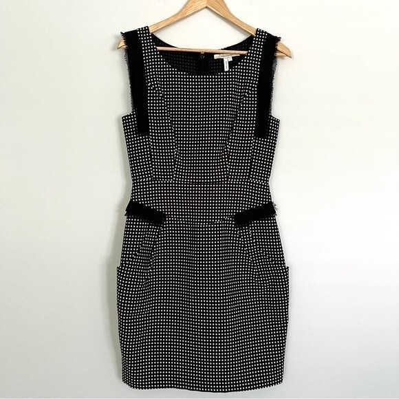 Max & Cleo Black and White Polka Dot Sleeveless Dress, Size 4 NWOT - Picture 1 of 9